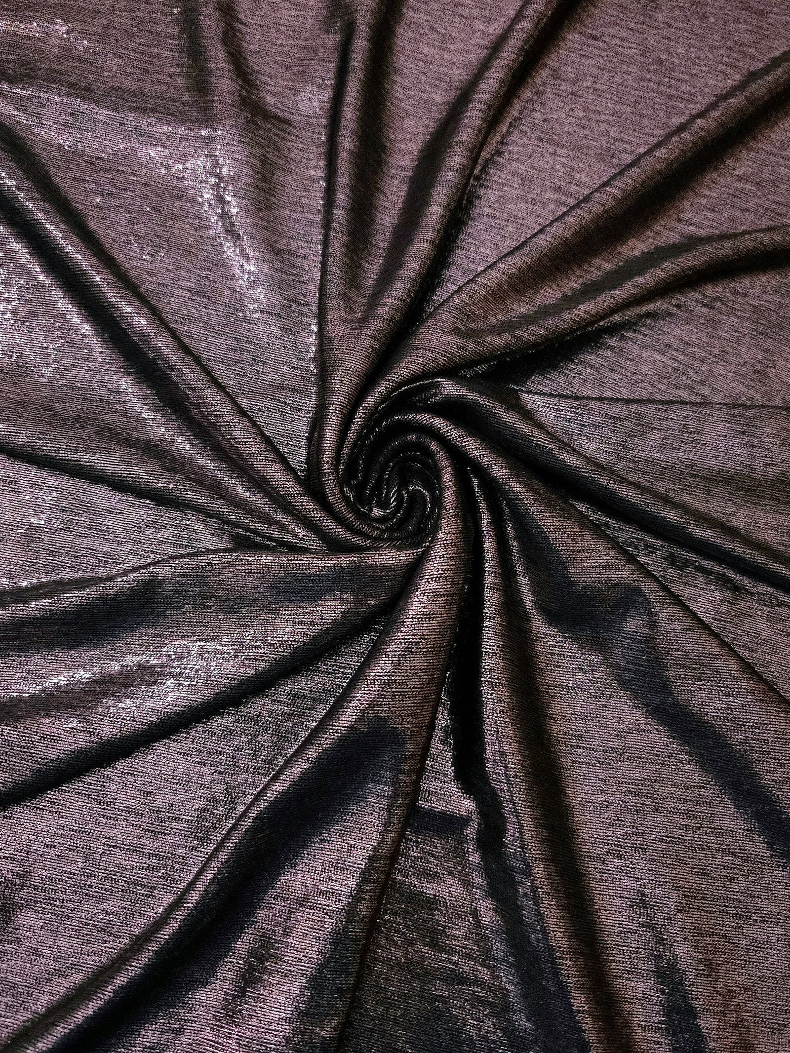 Premium Plisse Metallic Lame Stretch Jersey