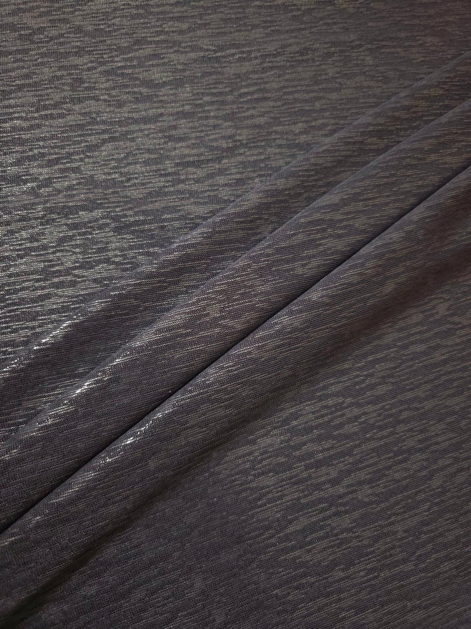 Premium Plisse Metallic Lame Stretch Jersey