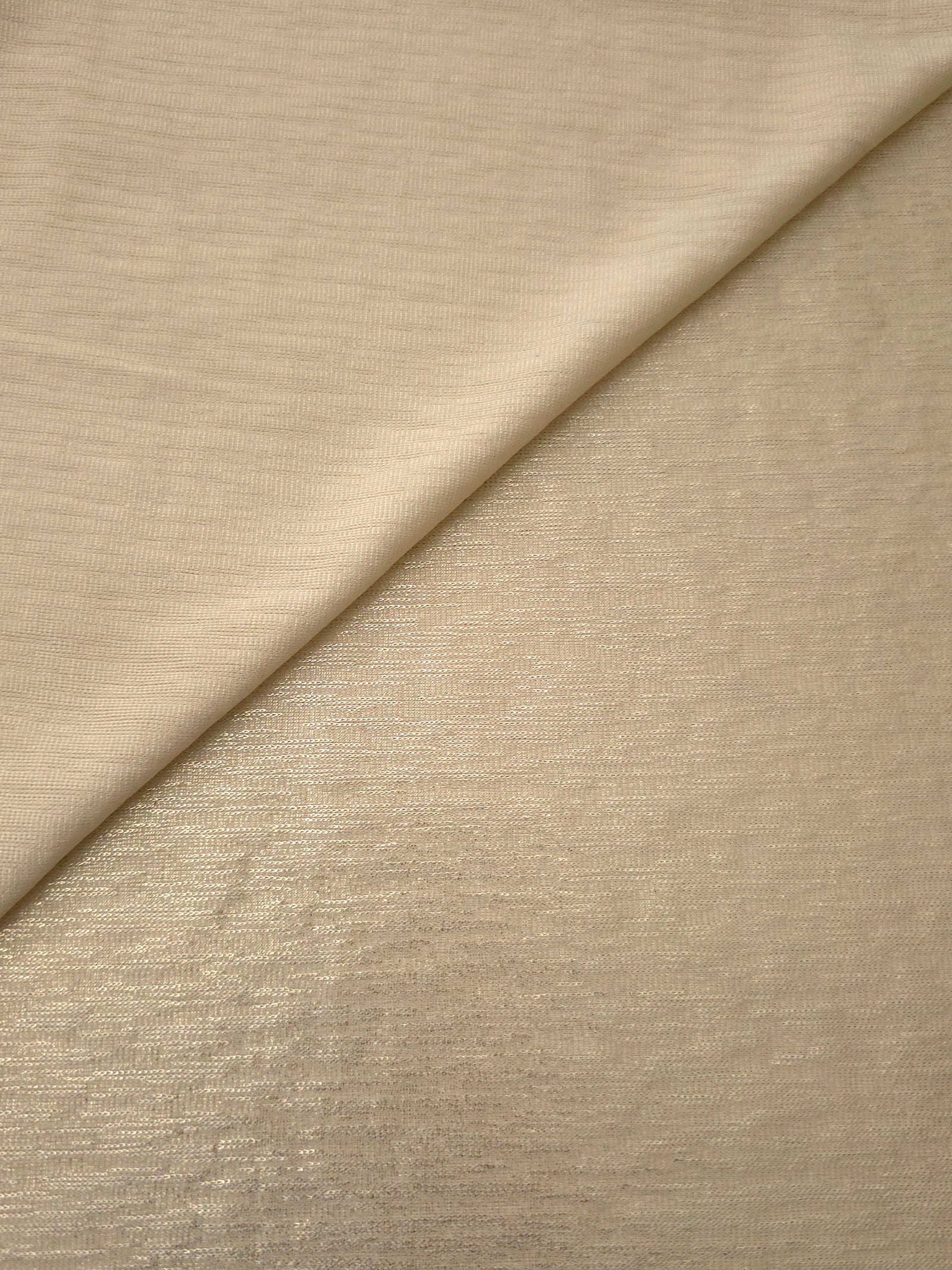 Premium Plisse Metallic Lame Stretch Jersey