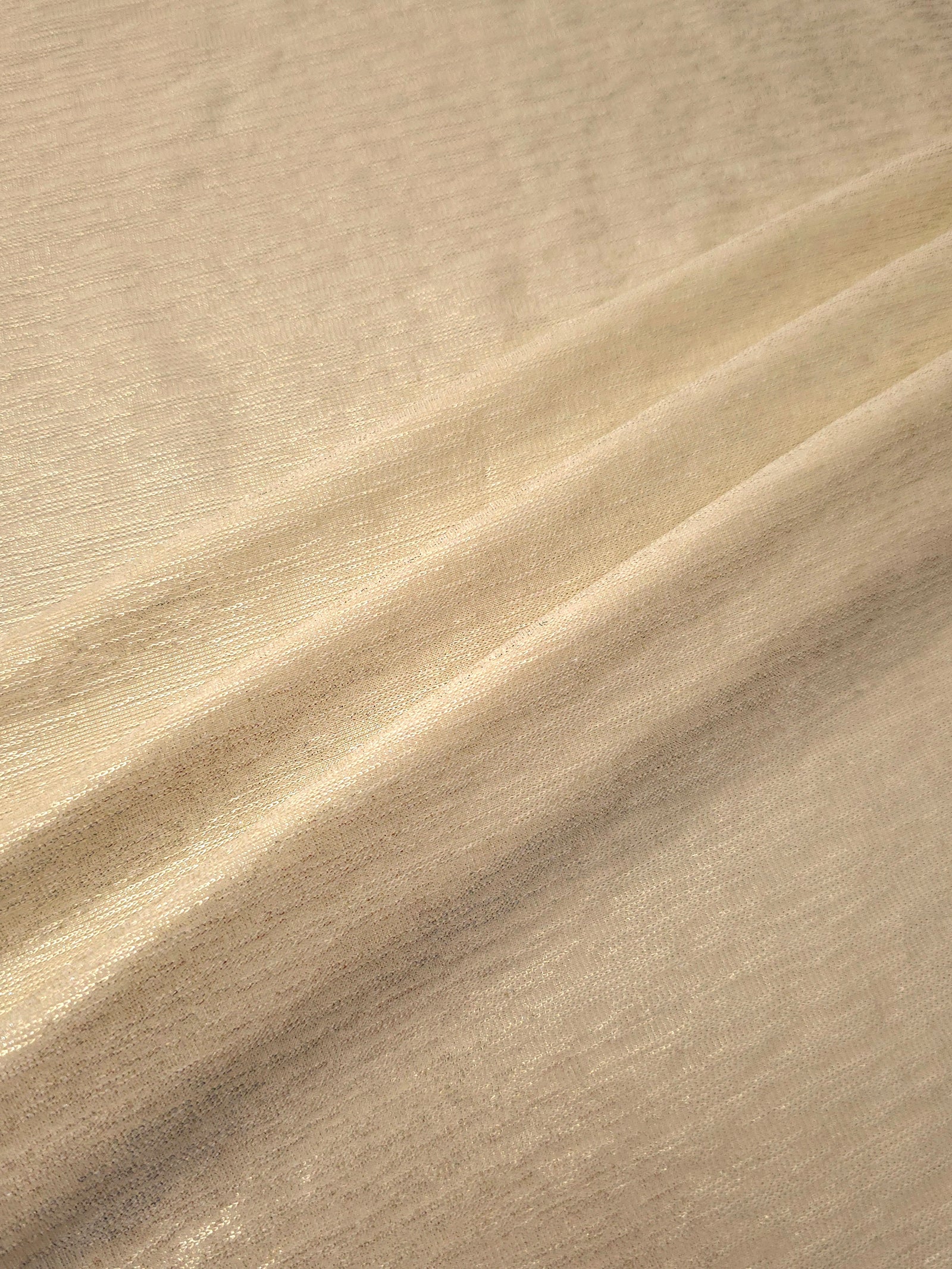 Premium Plisse Metallic Lame Stretch Jersey