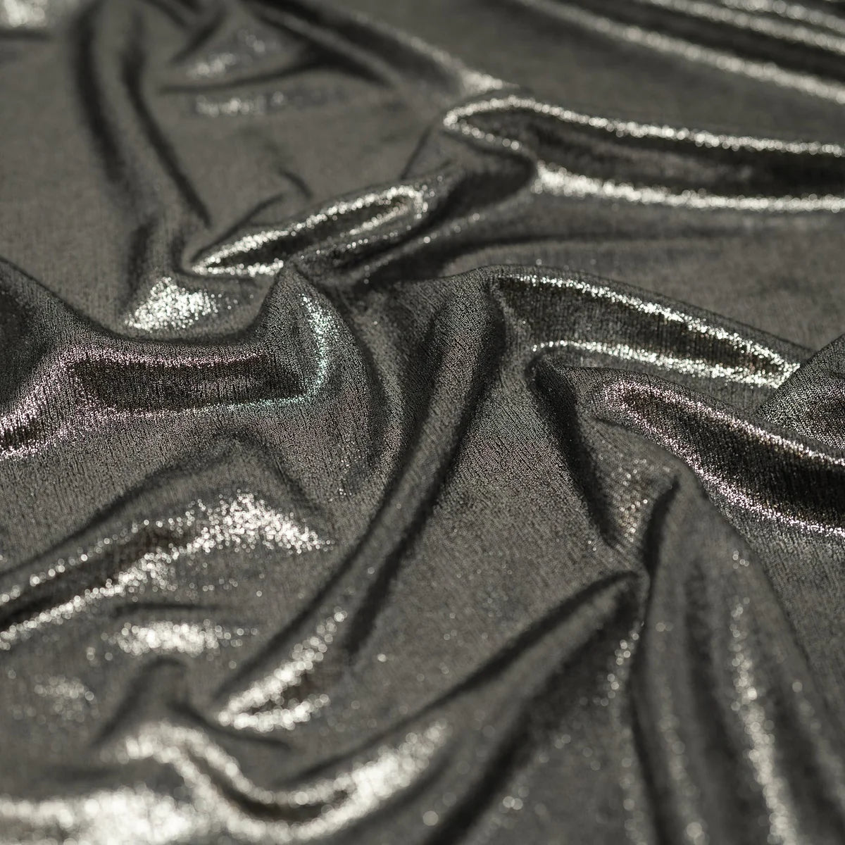 Premium Plissé Metallic Lamé Stretch Jersey