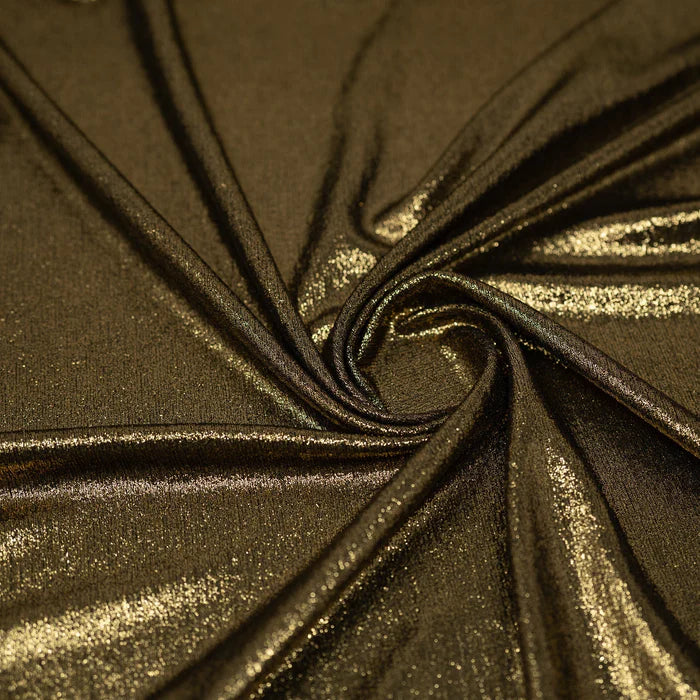 Premium Plissé Metallic Lamé Stretch Jersey - 10