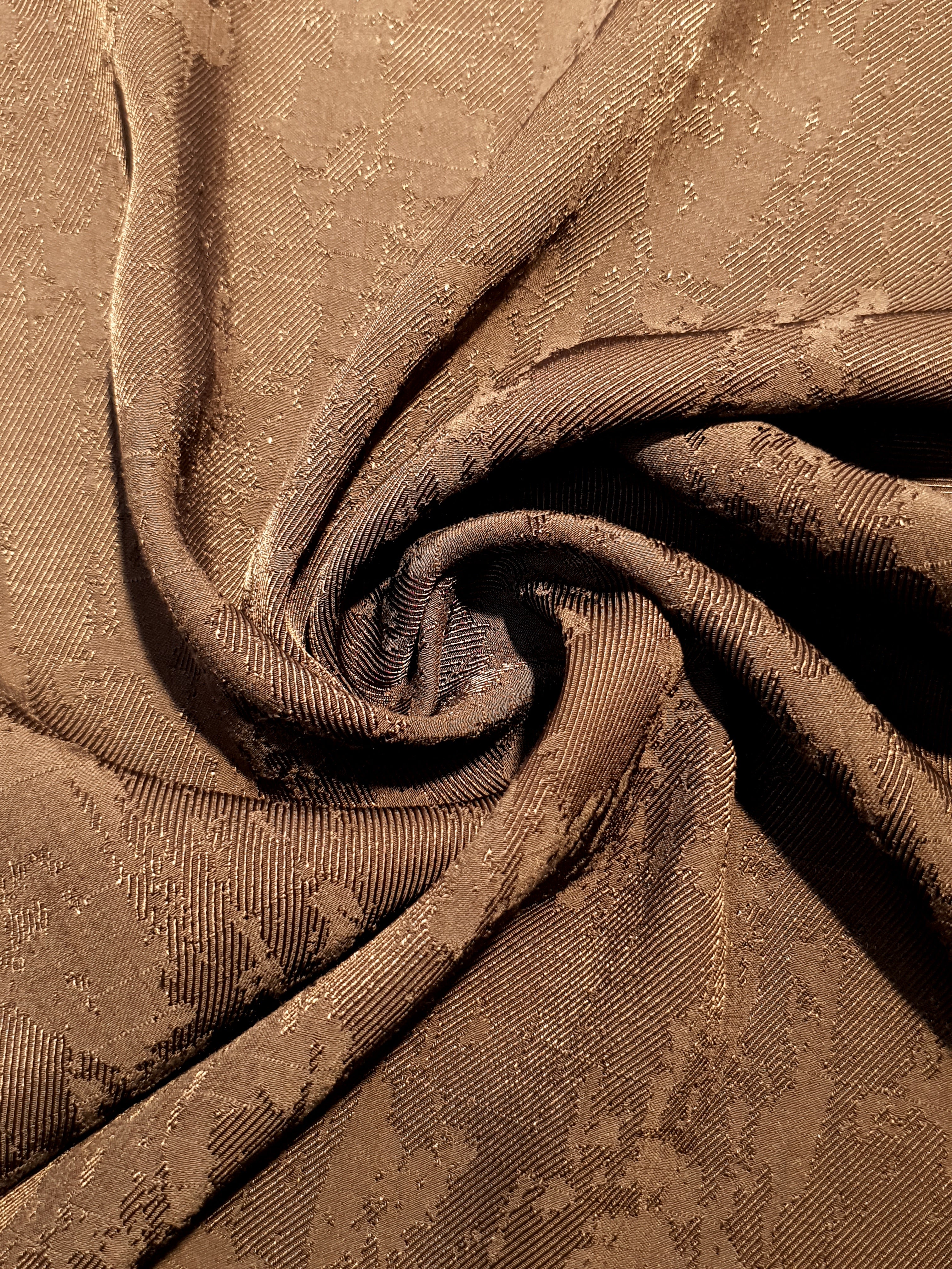 Structured matrix rayon jacquard drape view with soft crisp movement.