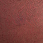Full view of seaweed motif rayon jacquard fabric by the meter.