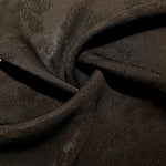 Small flower rayon jacquard drape view with structured movement.