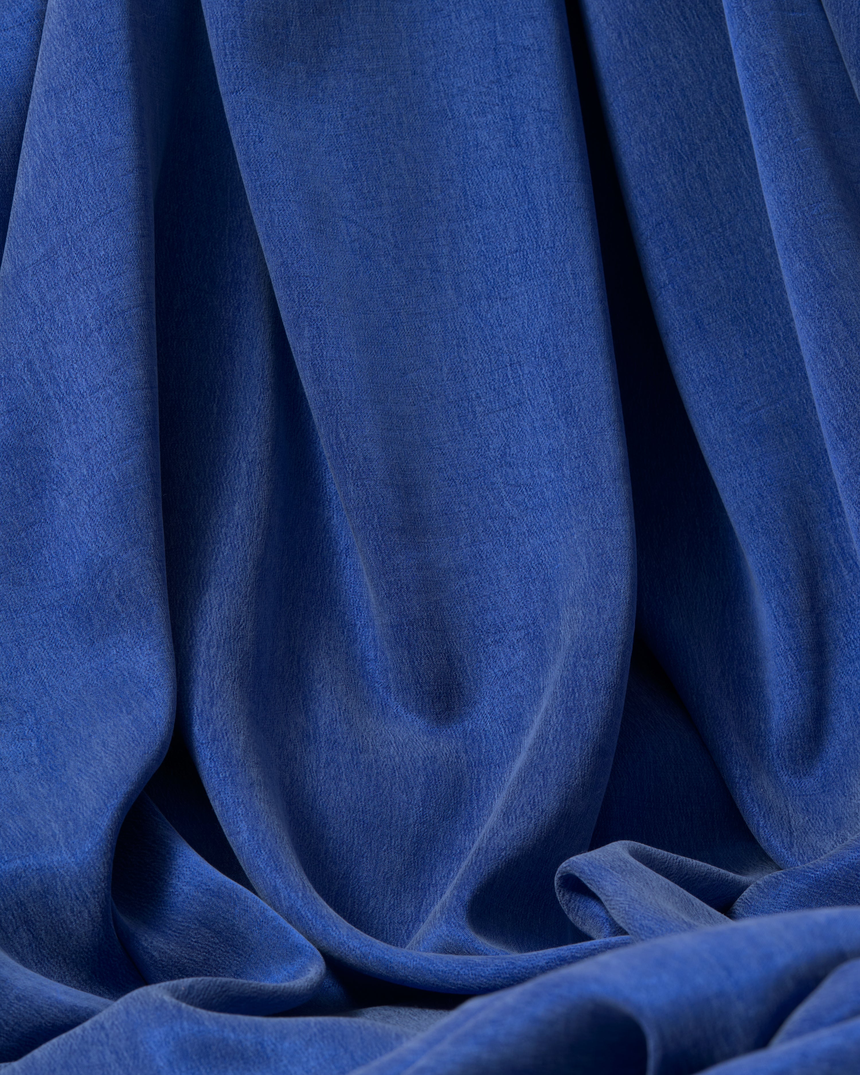 Sandwashed Cupro Viscose Stone Blue - Hiba Fabrics