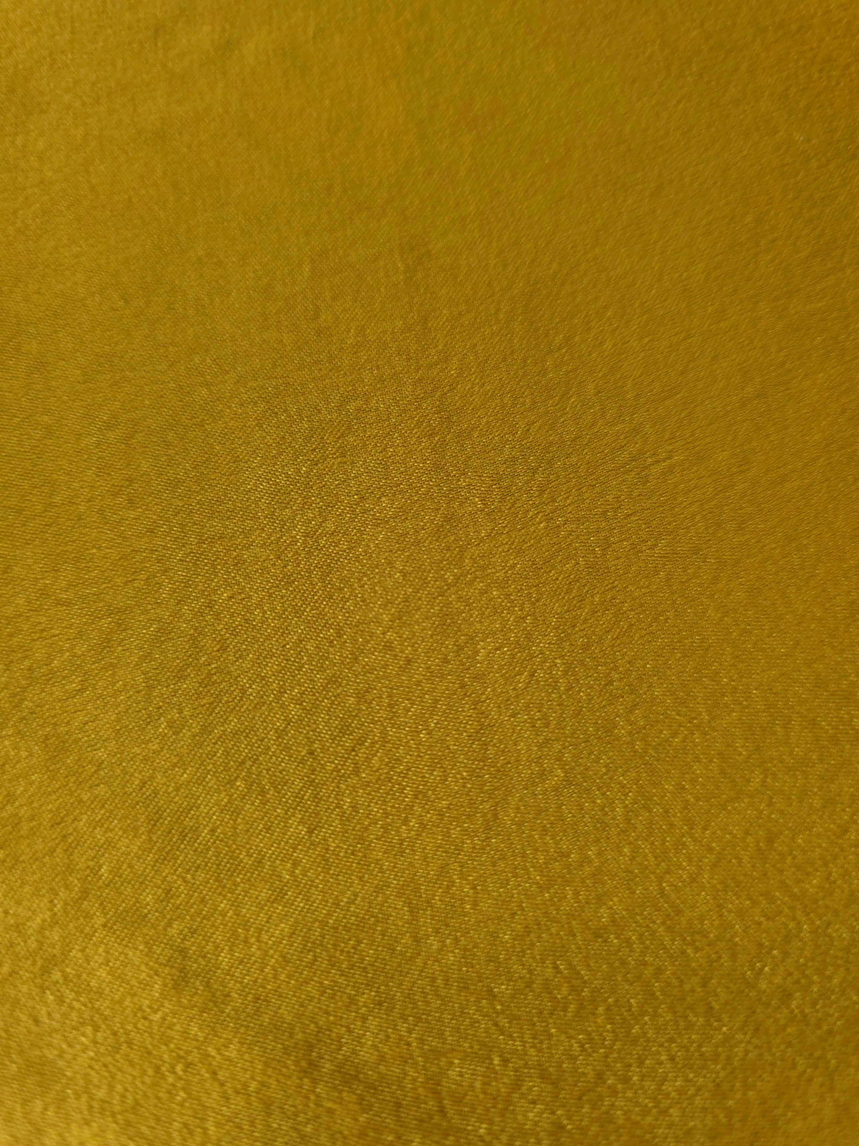 Soft-touch Mustard Yellow polyamide fabric with fluid drape