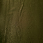 Soft-touch Deep Olive polyamide fabric with fluid drape