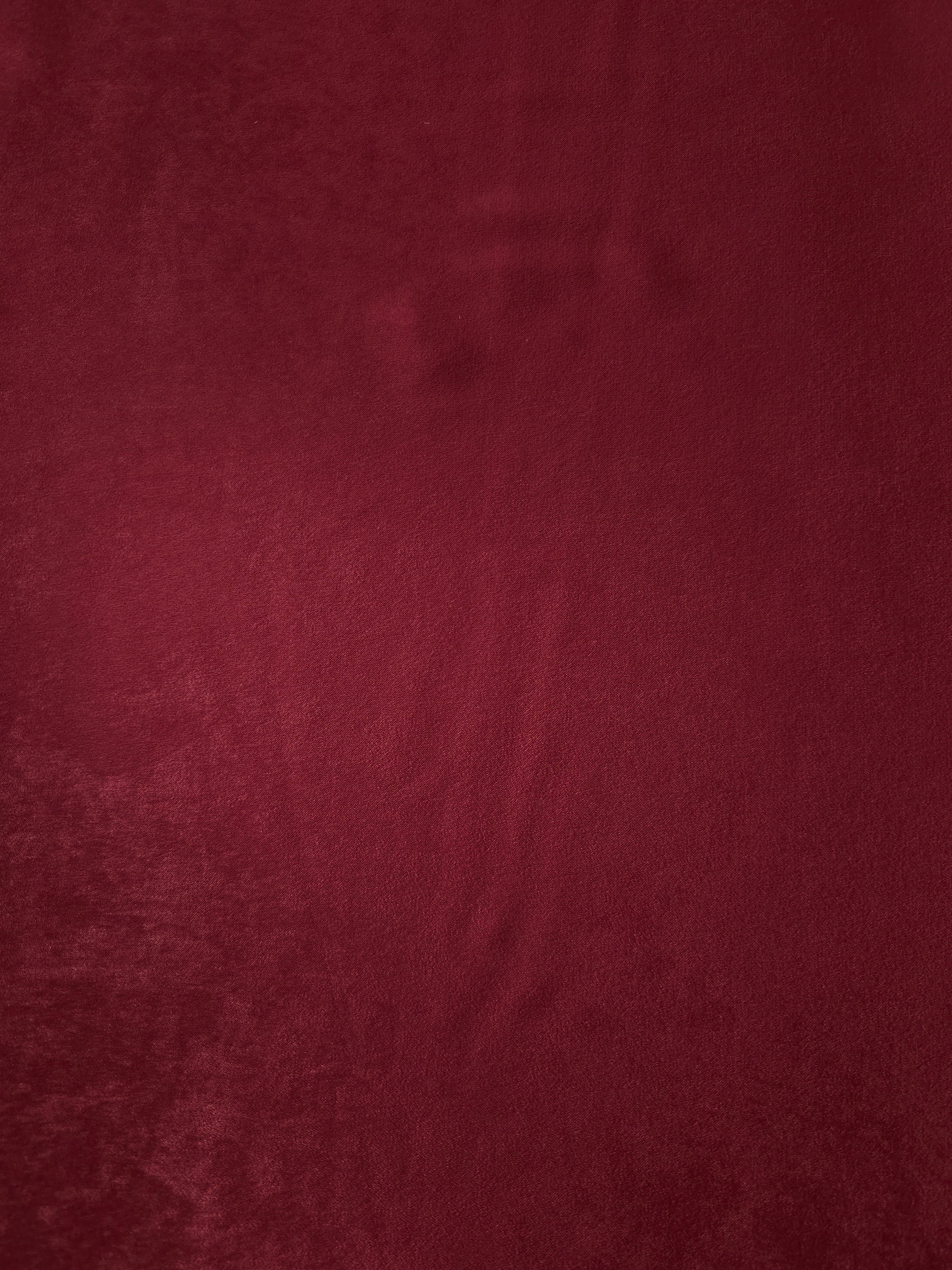 Soft-touch Deep Burgundy polyamide fabric with fluid drape