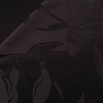 Front and back view of Big Flower tonal silky viscose jacquard fabric