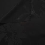 Front and back view of Big Flower tonal silky viscose jacquard fabric