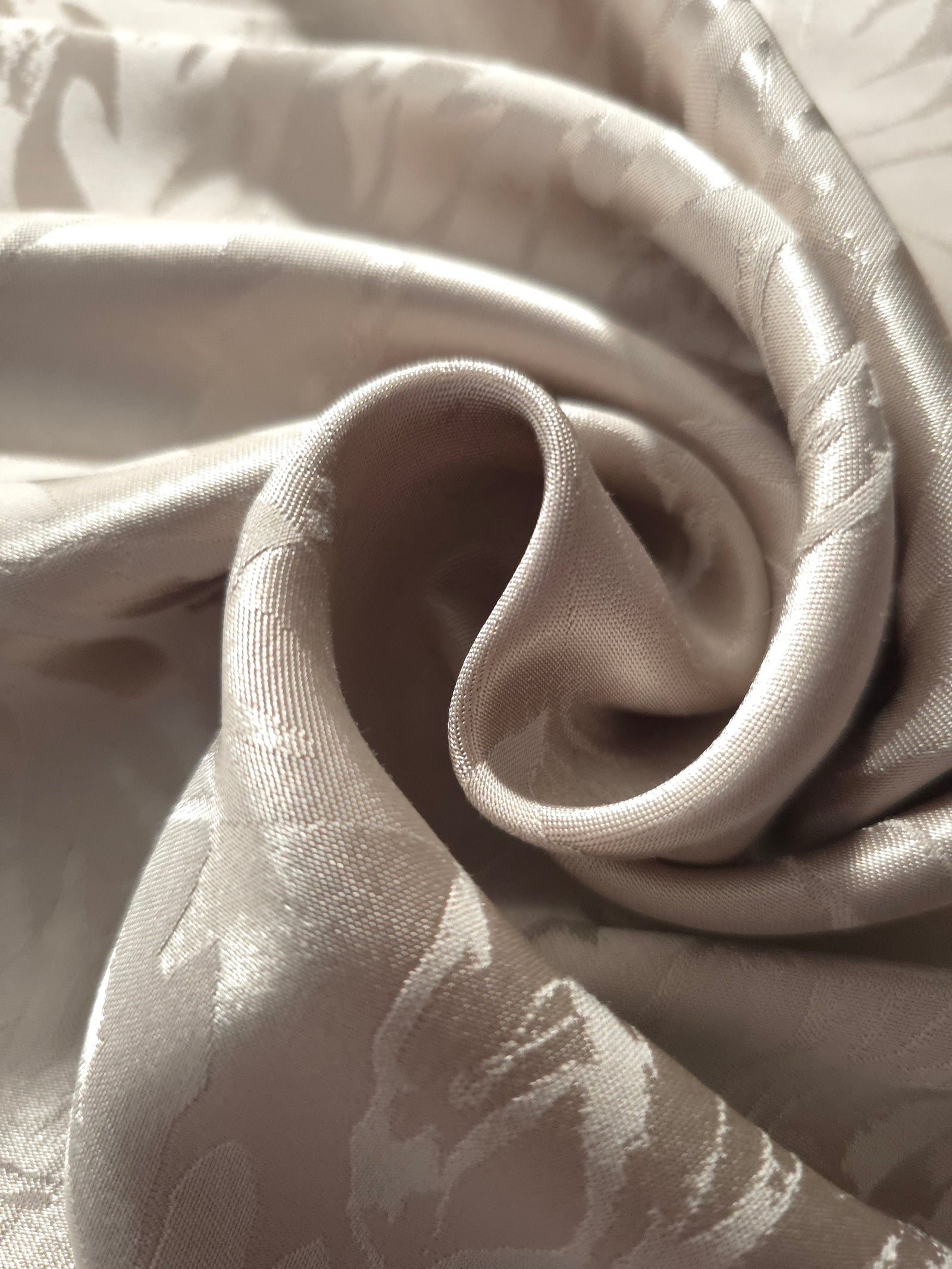 Tonal Silky Viscose Jacquard Fabric