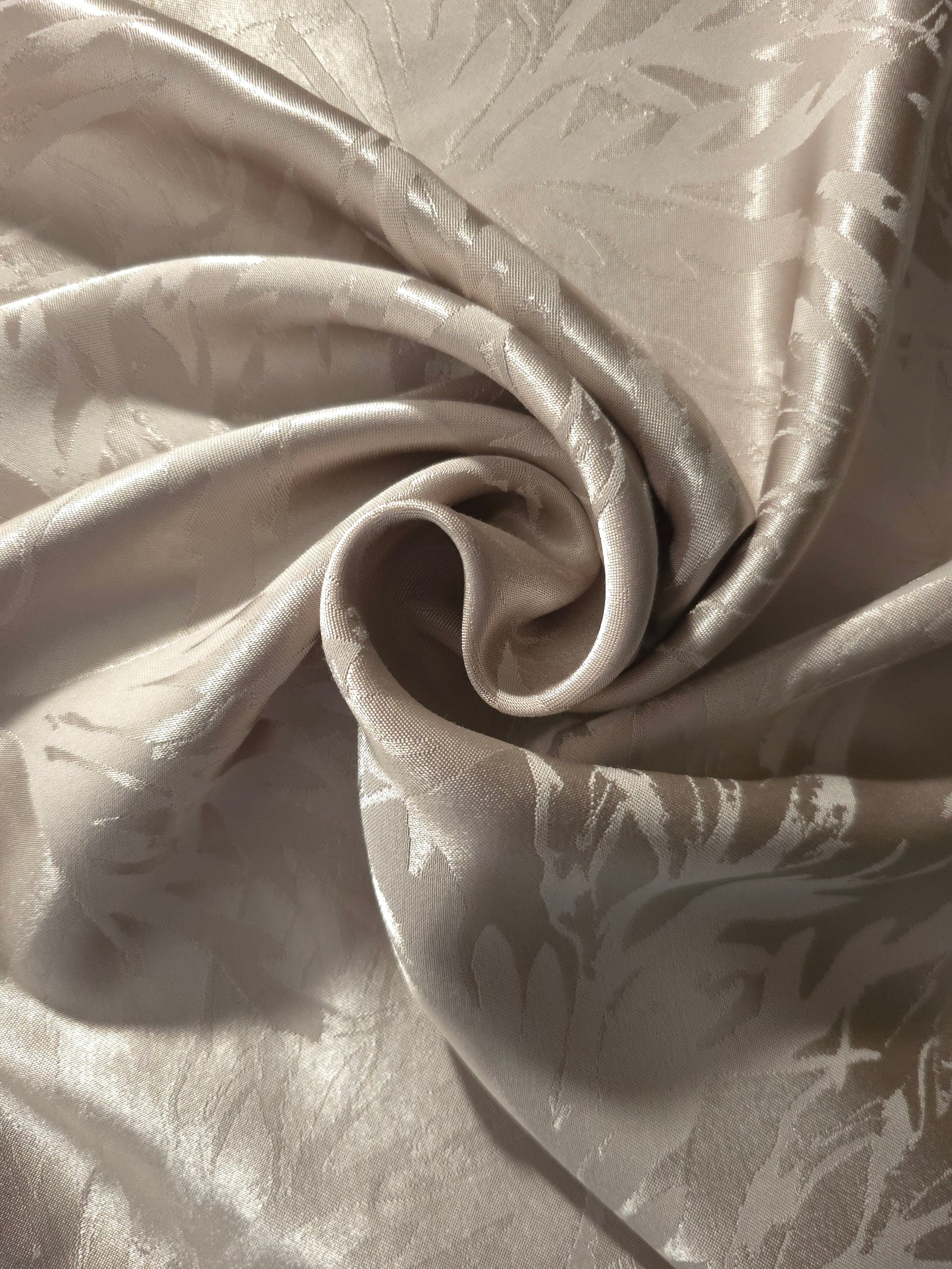 Tonal Silky Viscose Jacquard Fabric