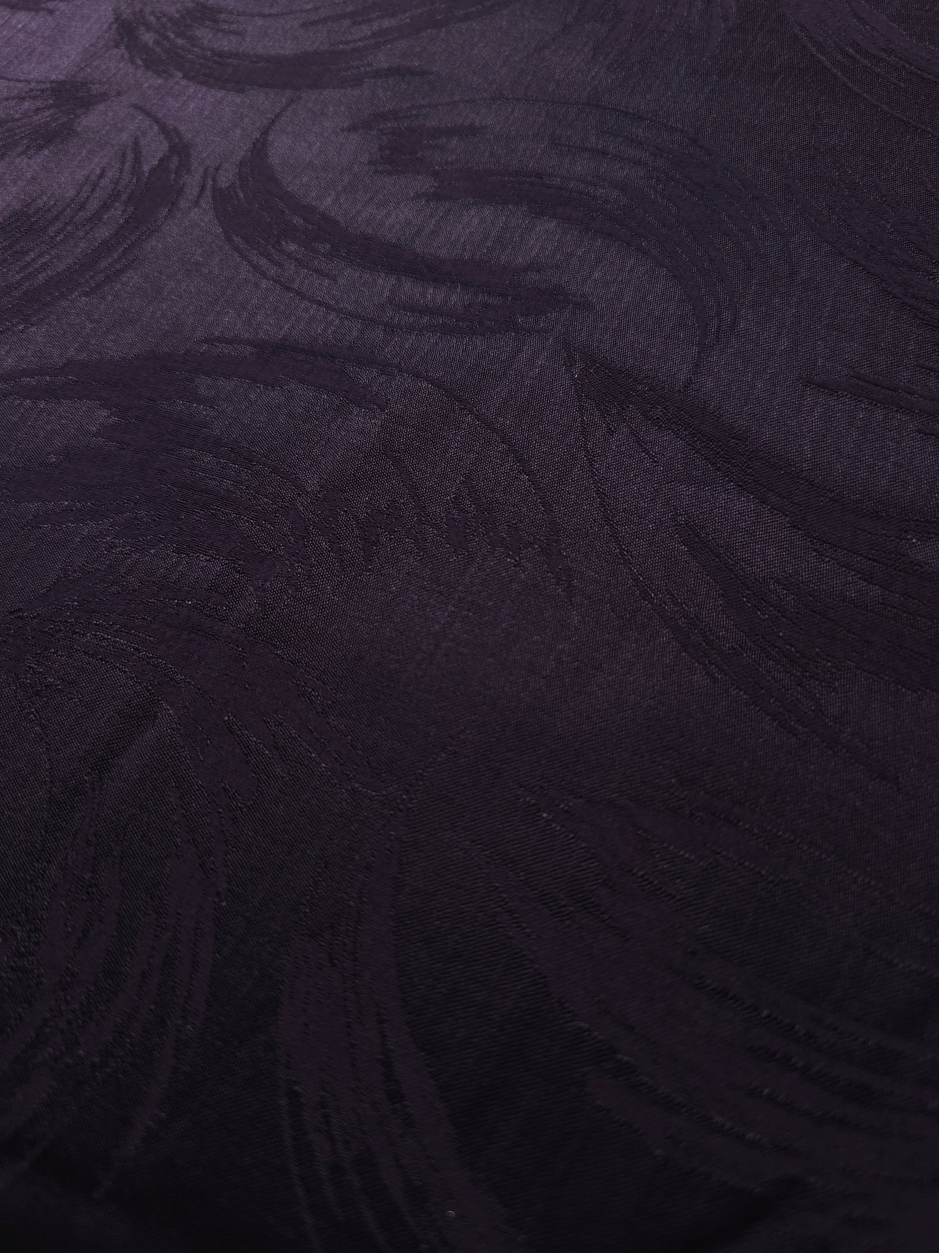 Close-up of Brush self-jacquard motif on silky tonal viscose fabric