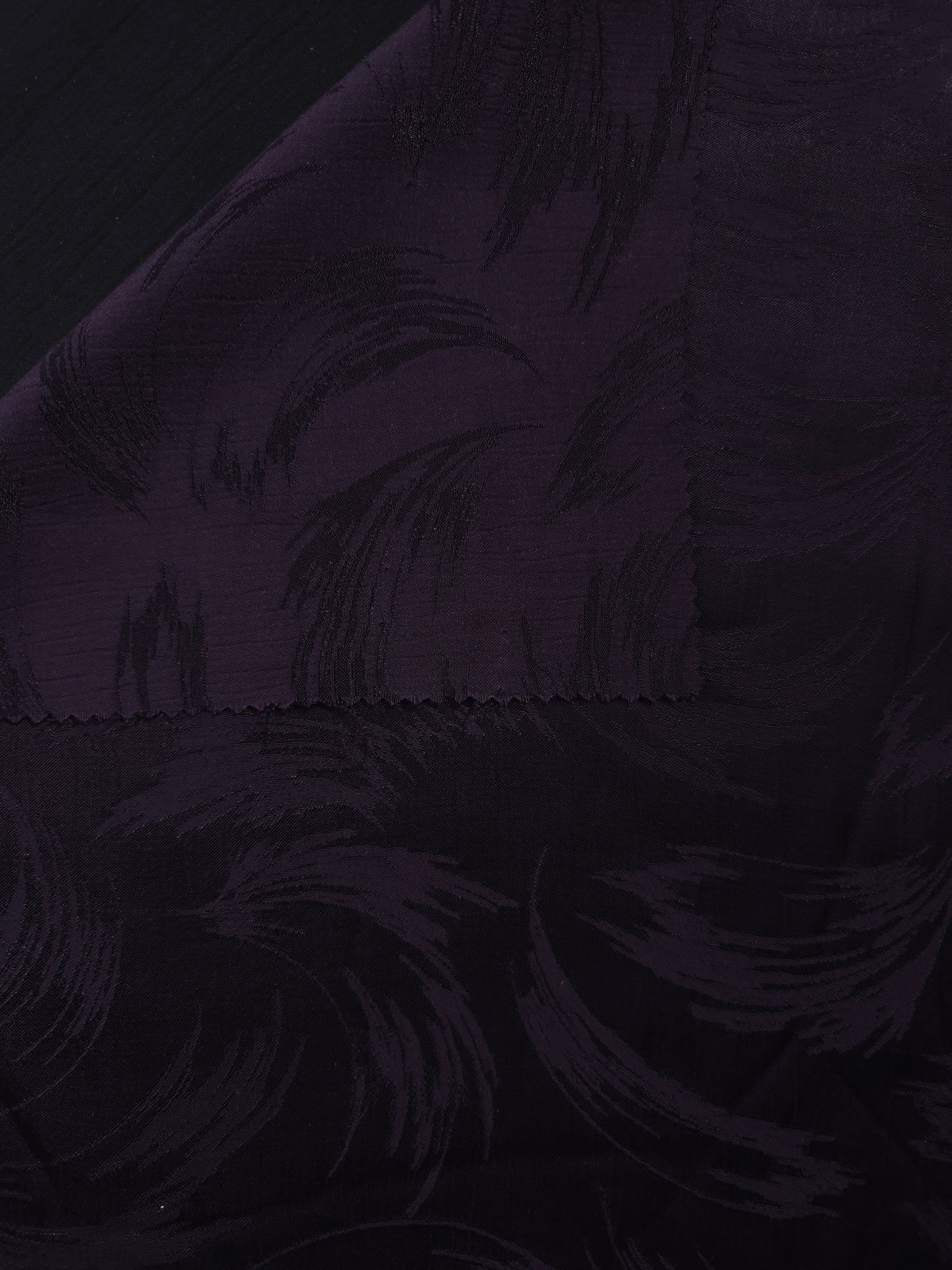 Front and back view of Brush tonal silky viscose jacquard fabric