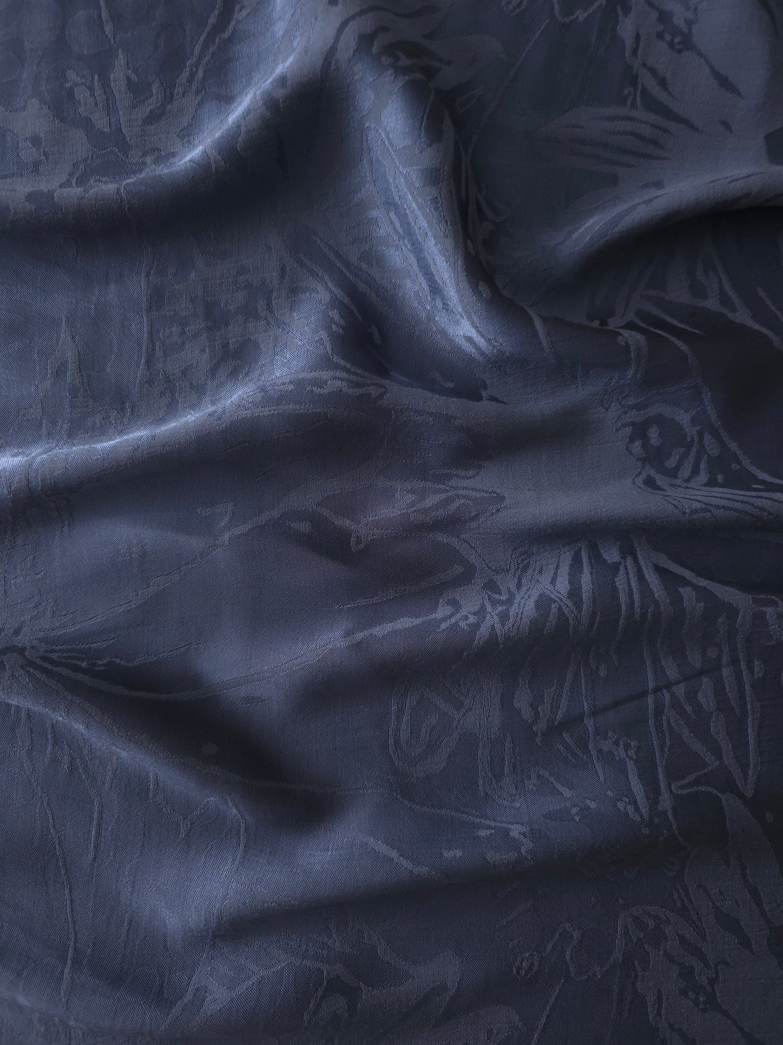 Tonal Silky Viscose Jacquard Fabric