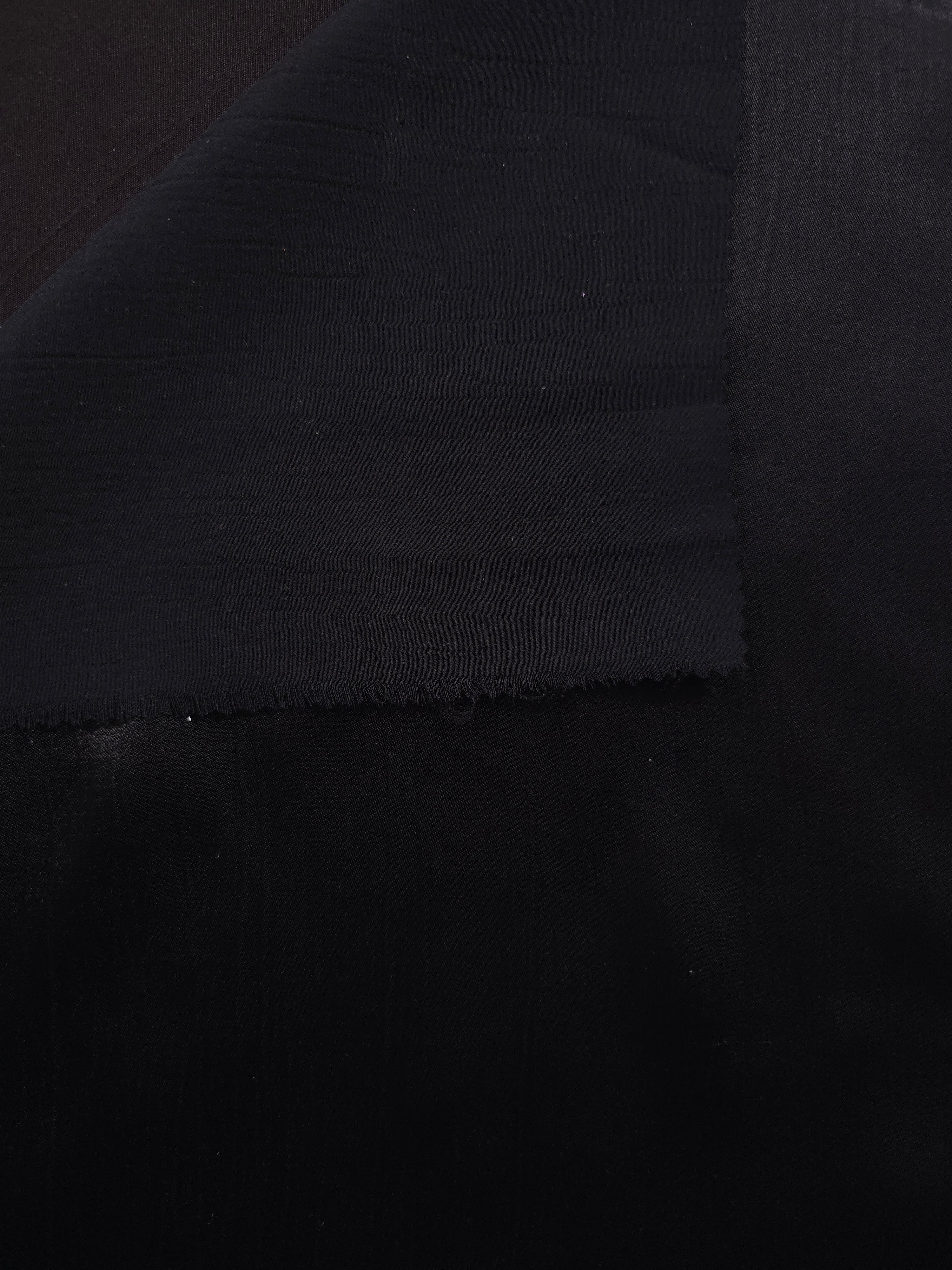 Front and back view of Flat tonal silky viscose jacquard fabric
