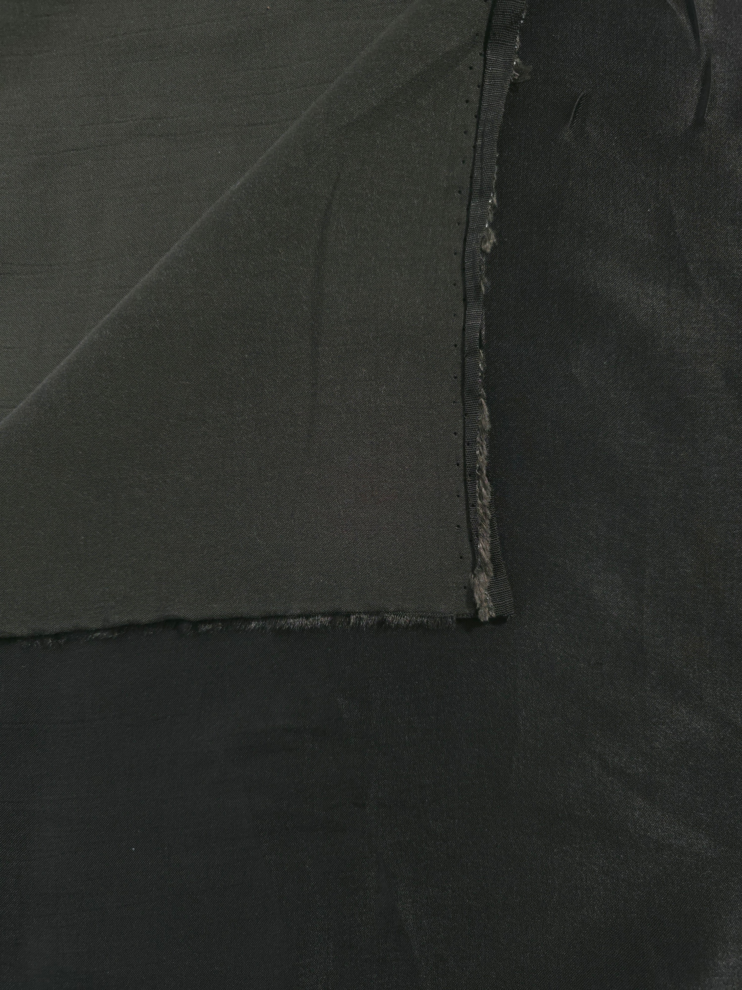 Front and back view of Flat tonal silky viscose jacquard fabric