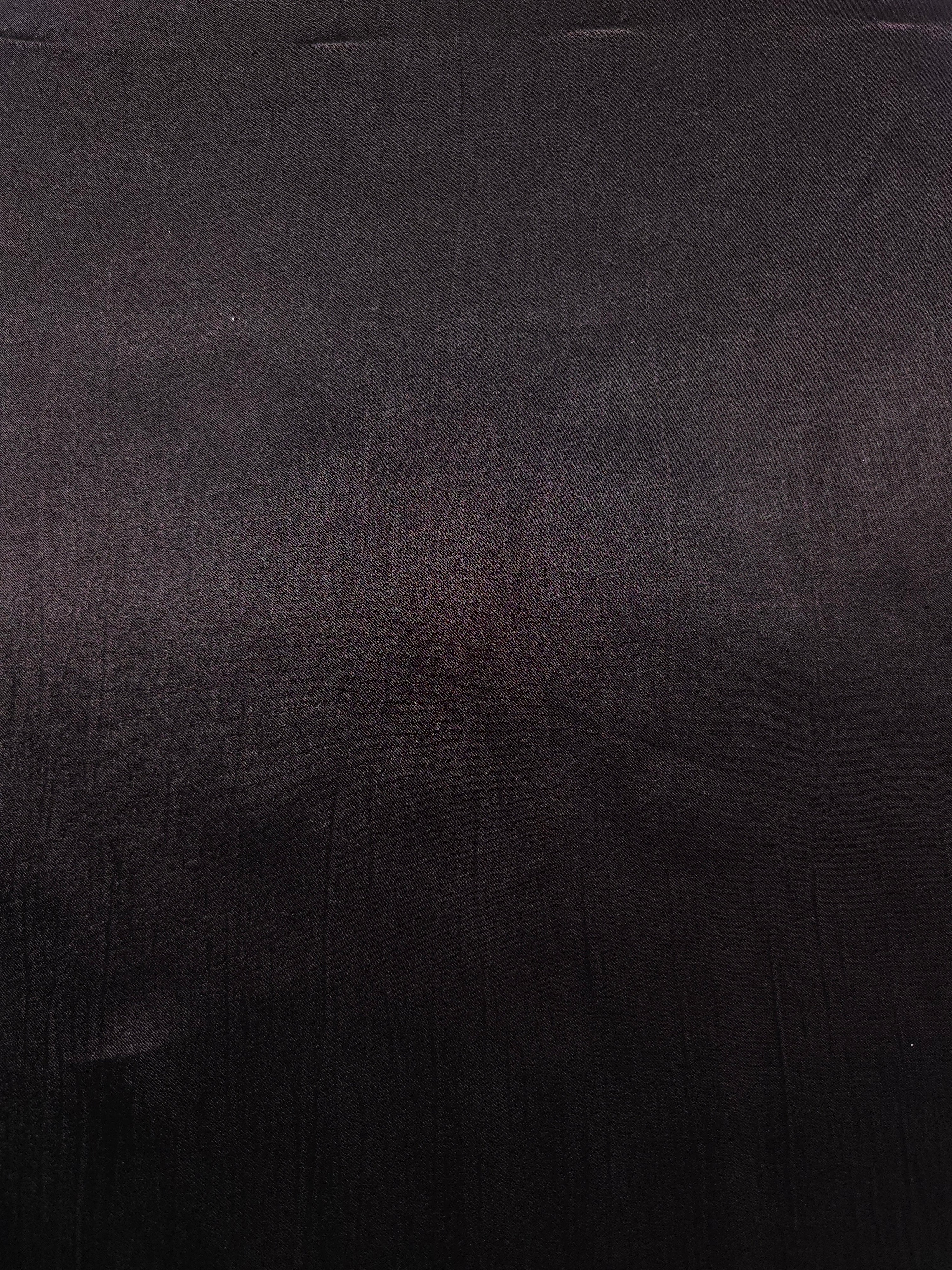 Wide view of Flat tonal silky viscose jacquard fabric yardage