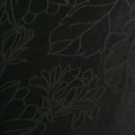 Close-up of Floral self-jacquard motif on silky tonal viscose fabric
