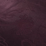 Close-up of Floral self-jacquard motif on silky tonal viscose fabric