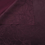 Front and back view of Floral tonal silky viscose jacquard fabric