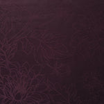 Wide view of Floral tonal silky viscose jacquard fabric yardage