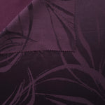 Front and back view of Seaweed tonal silky viscose jacquard fabric