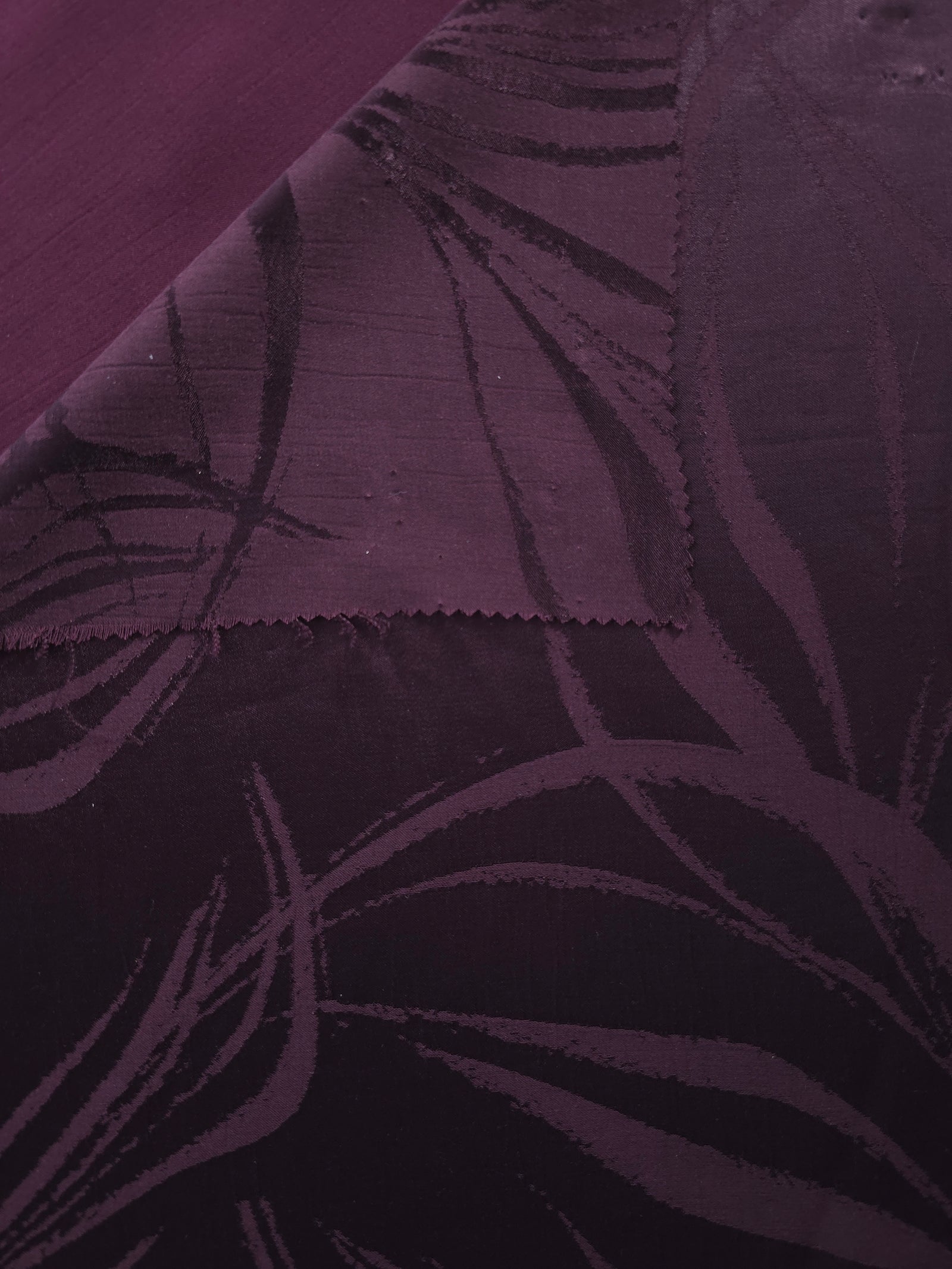 Tonal Silky Viscose Jacquard Fabric