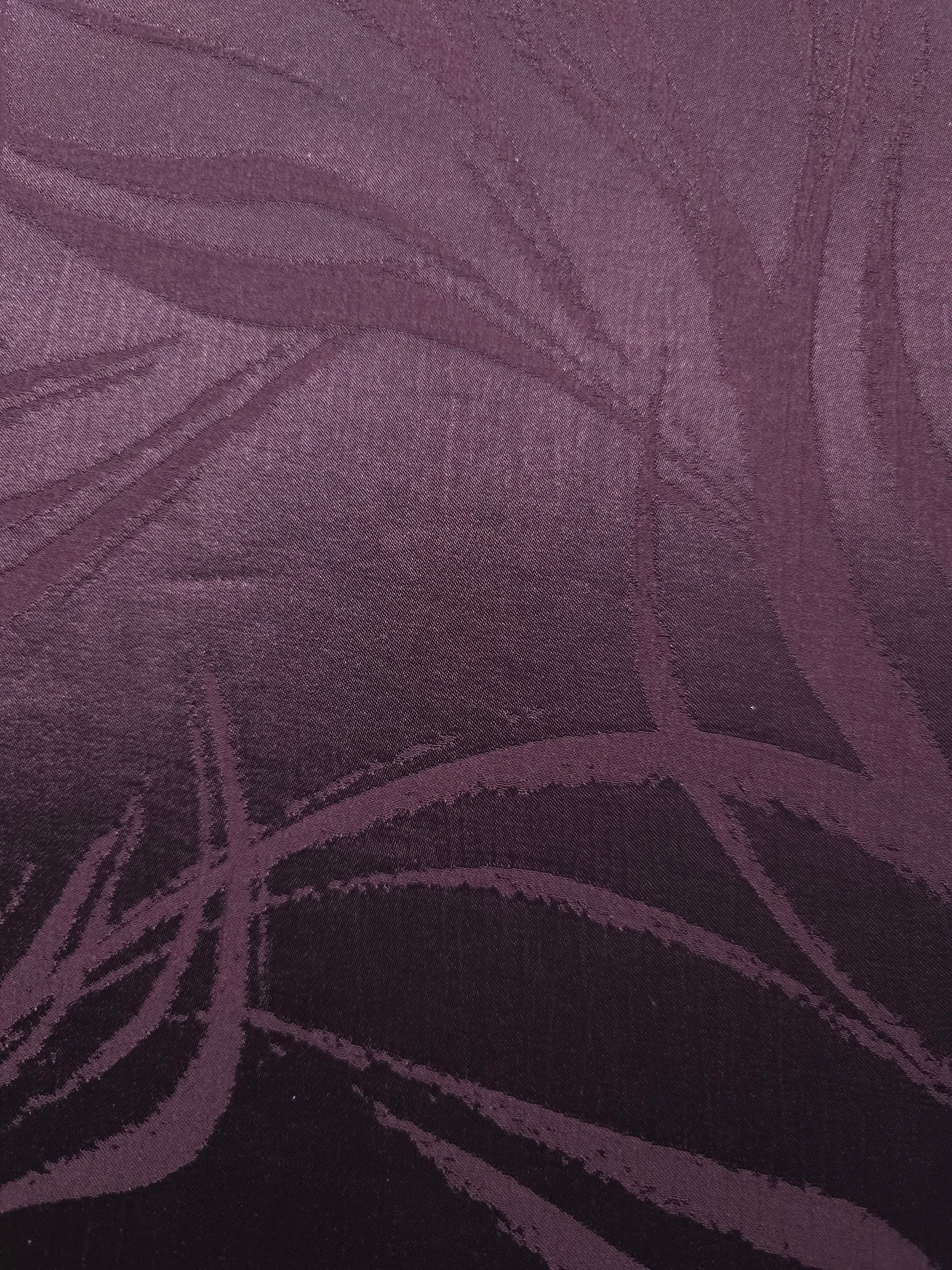 Wide view of Seaweed tonal silky viscose jacquard fabric yardage