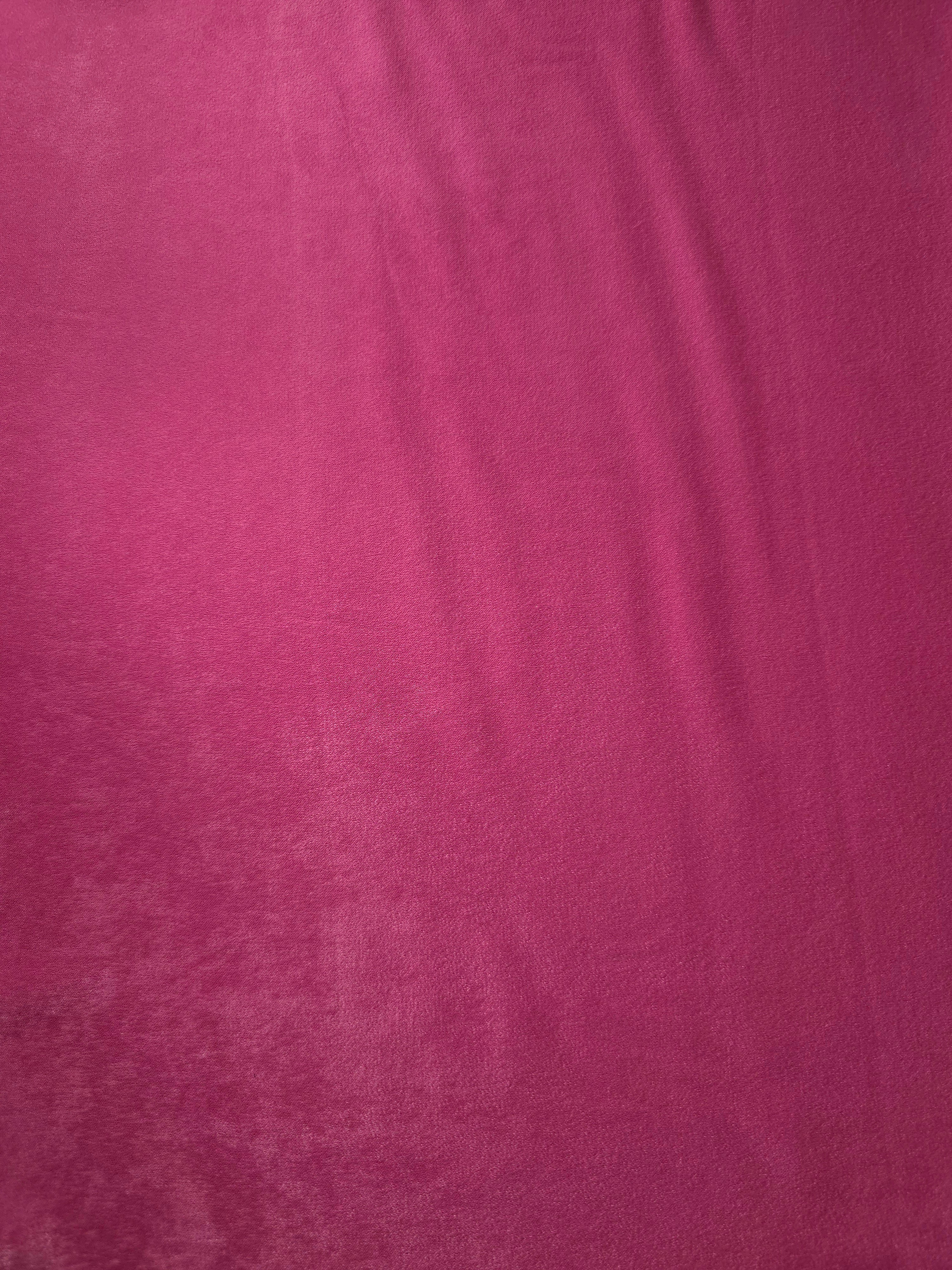 Turkish sandwashed silky polyamide dress fabric in Raspberry Pink