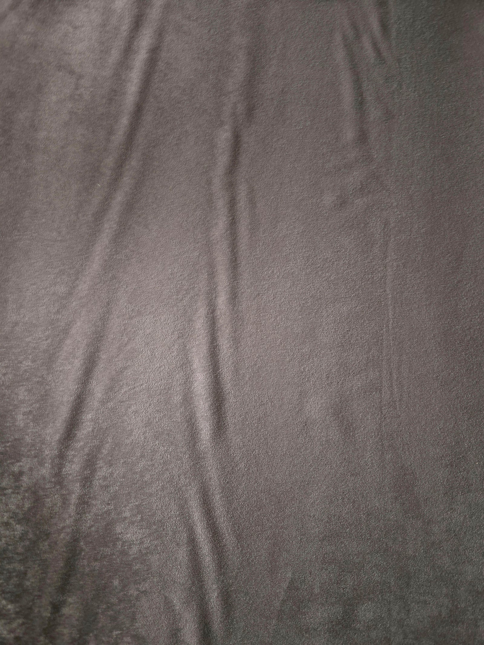 Turkish sandwashed silky polyamide dress fabric in Smoked Charcoal