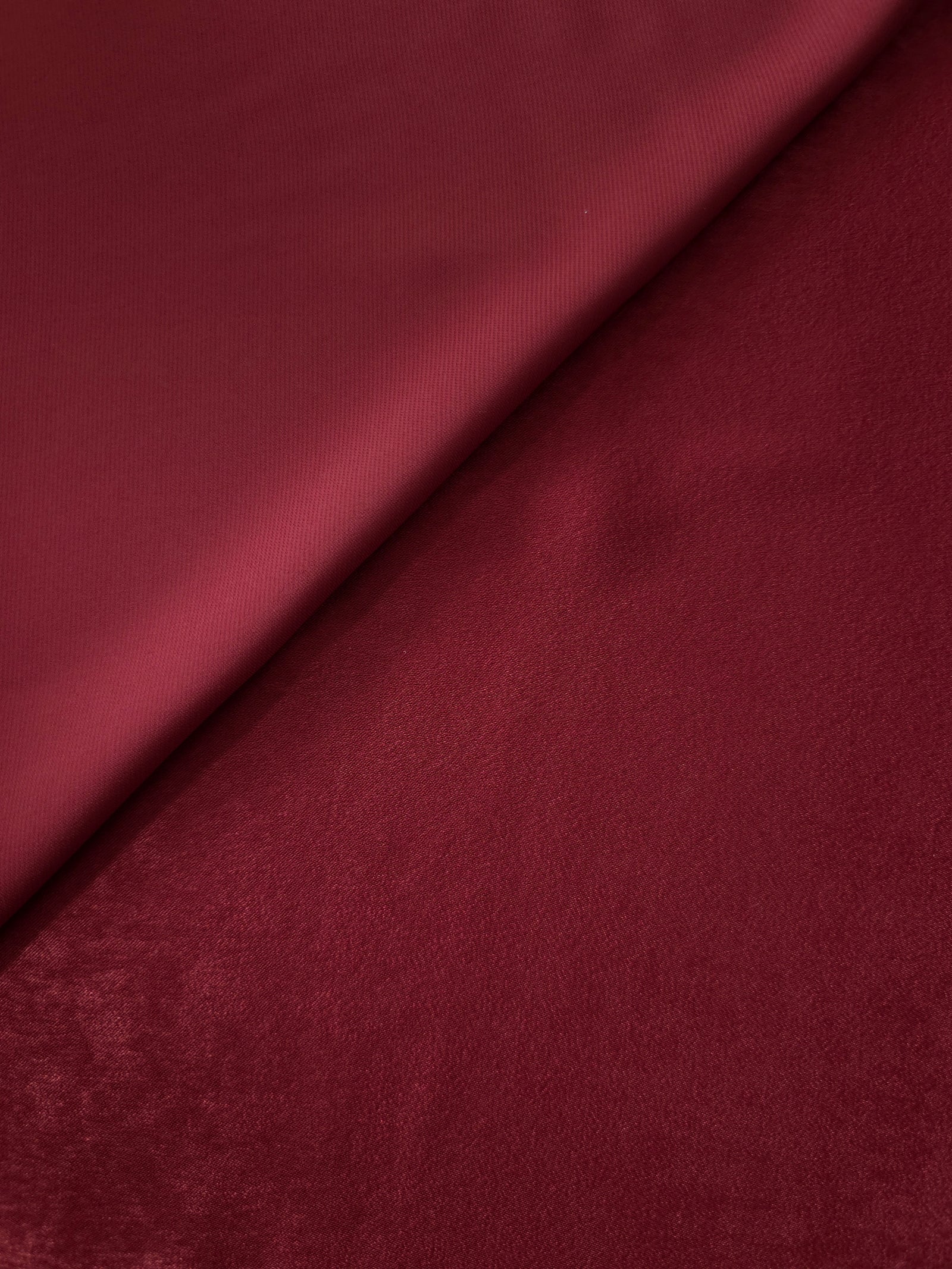 Turkish sandwashed silky polyamide dress fabric in Deep Burgundy