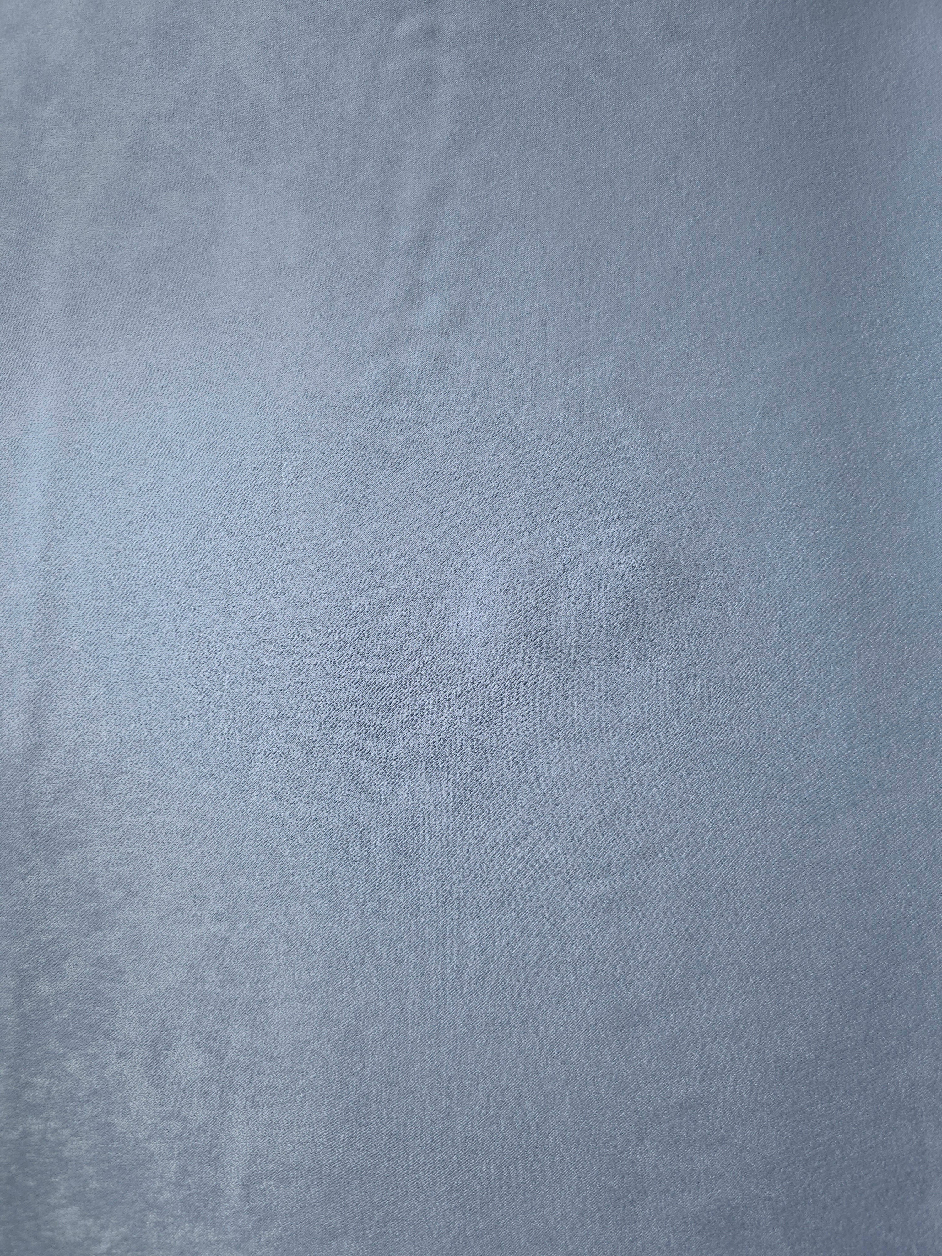 Turkish sandwashed silky polyamide dress fabric in Silver Blue