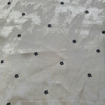 Wide view of Flower printed rayon-viscose jacquard fabric yardage