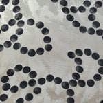 Wide view of Polka Dot Chain printed rayon-viscose jacquard fabric yardage