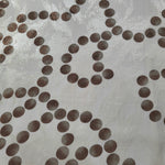 Wide view of Polka Dot Chain printed rayon-viscose jacquard fabric yardage