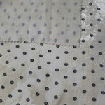 Front and back view of Small Flower printed rayon-viscose jacquard fabric