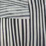 Front and back view of Zebra printed rayon-viscose jacquard fabric