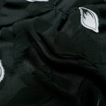 Wave view of embossed viscose jacquard fabric.