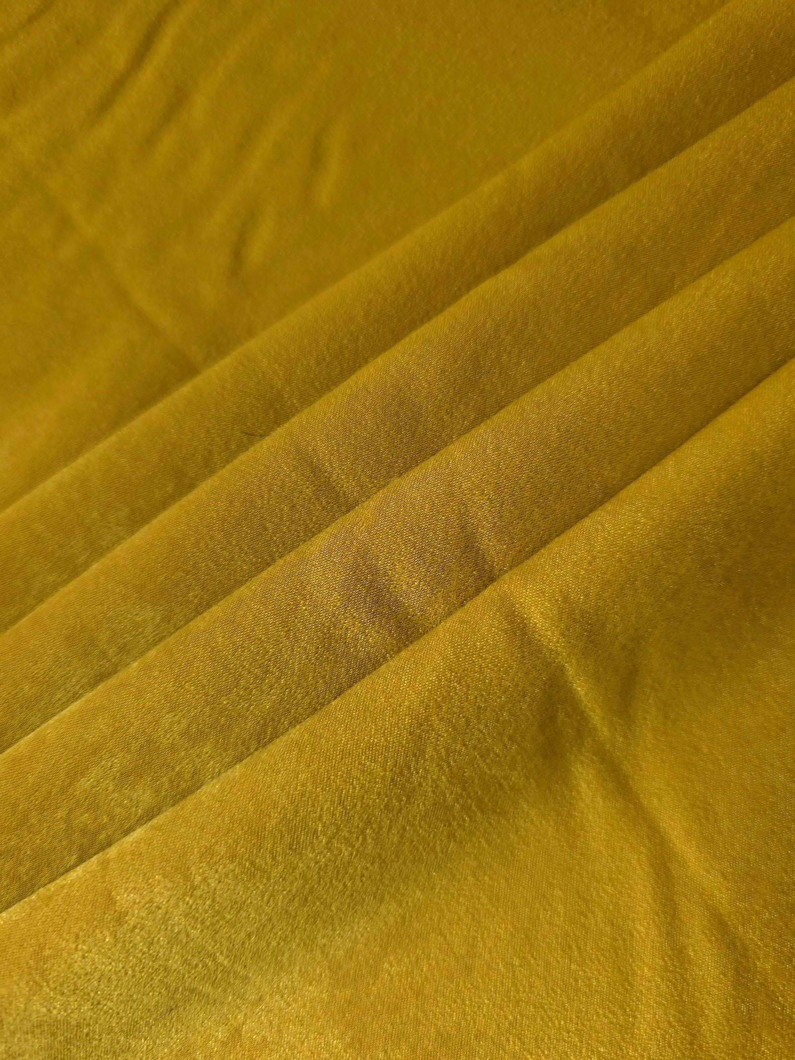Wholesale Mustard Yellow silky polyamide garment fabric
