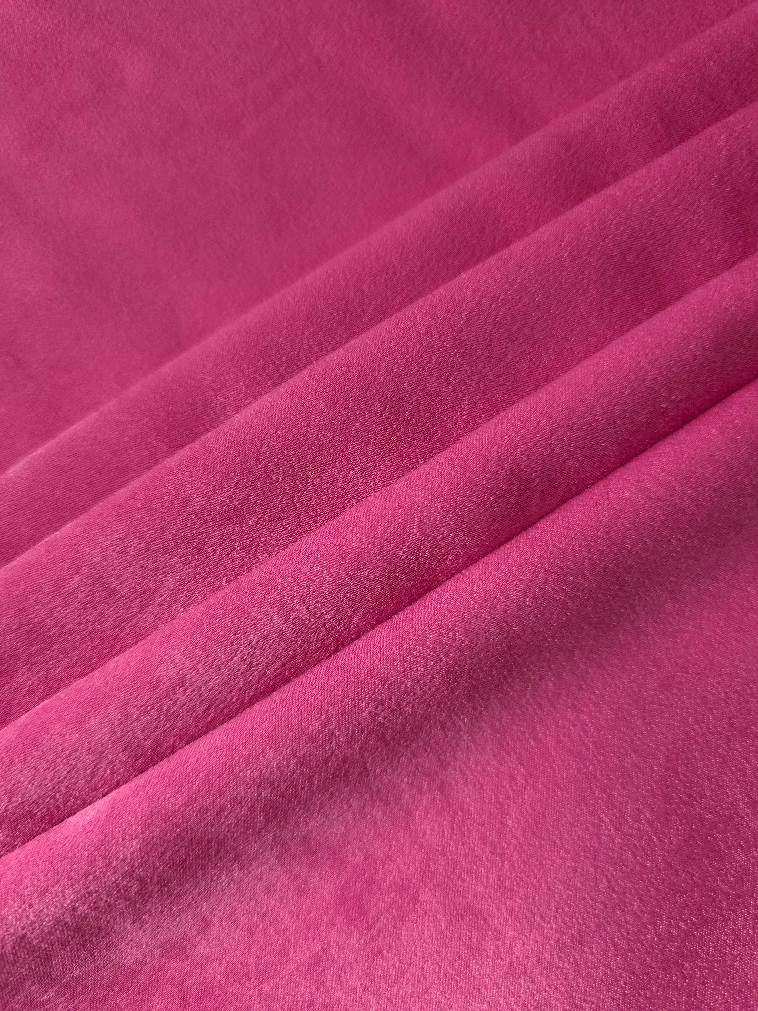 Wholesale Raspberry Pink silky polyamide garment fabric