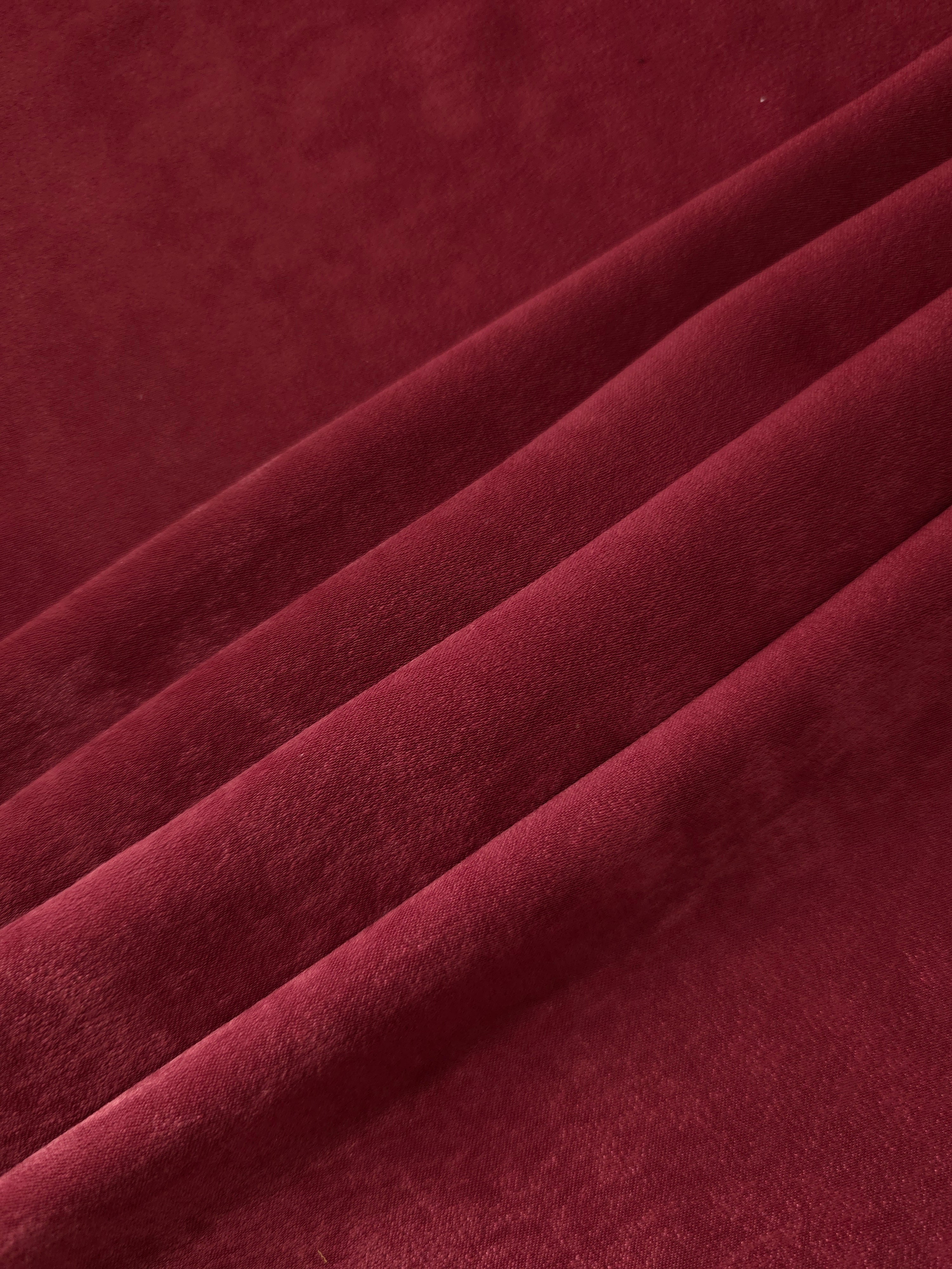Wholesale Deep Burgundy silky polyamide garment fabric