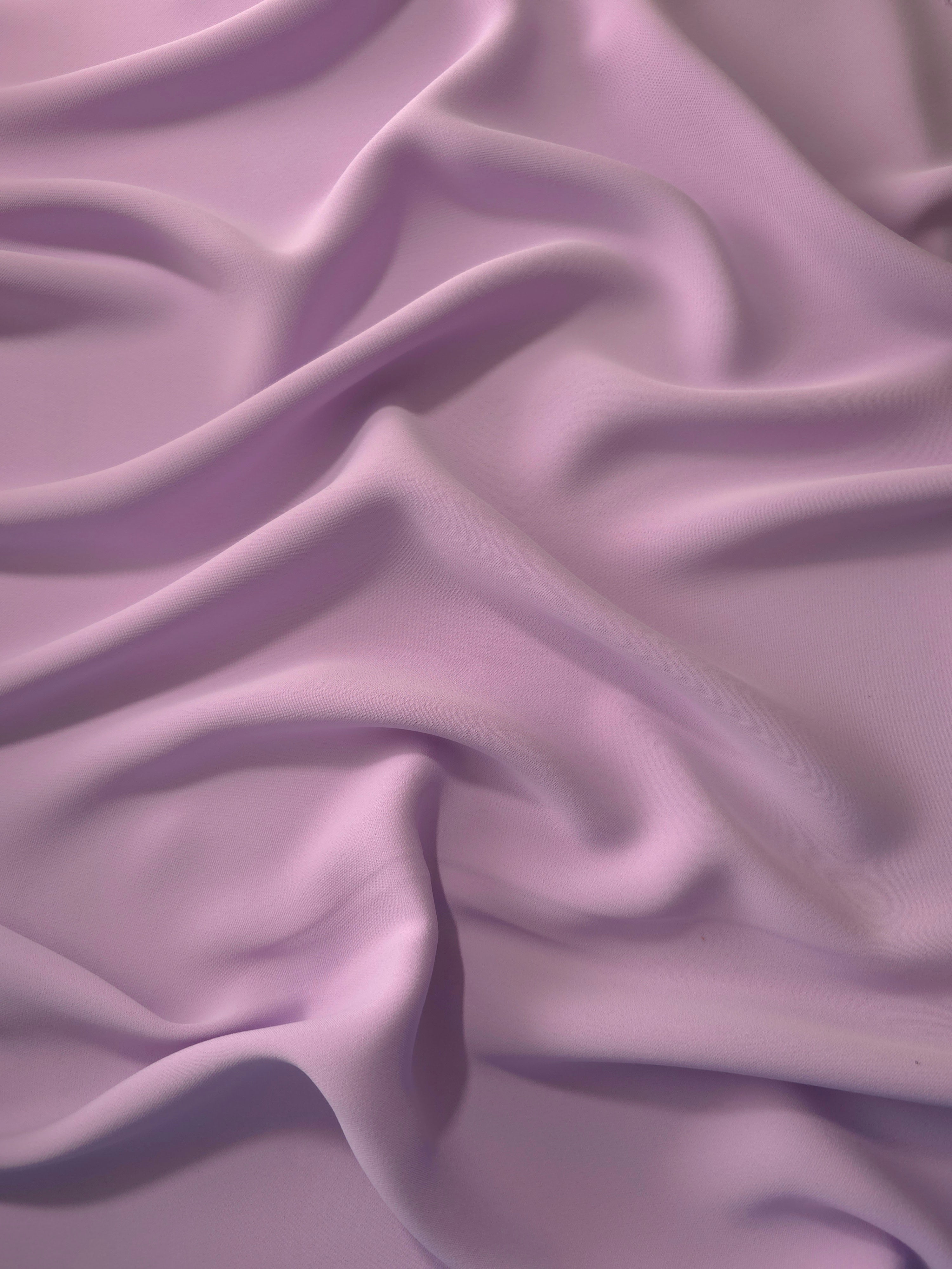 Fluid folds of Blush Mauve opaque Korean crepe, a dress fabric suited to eveningwear and flowing skirts