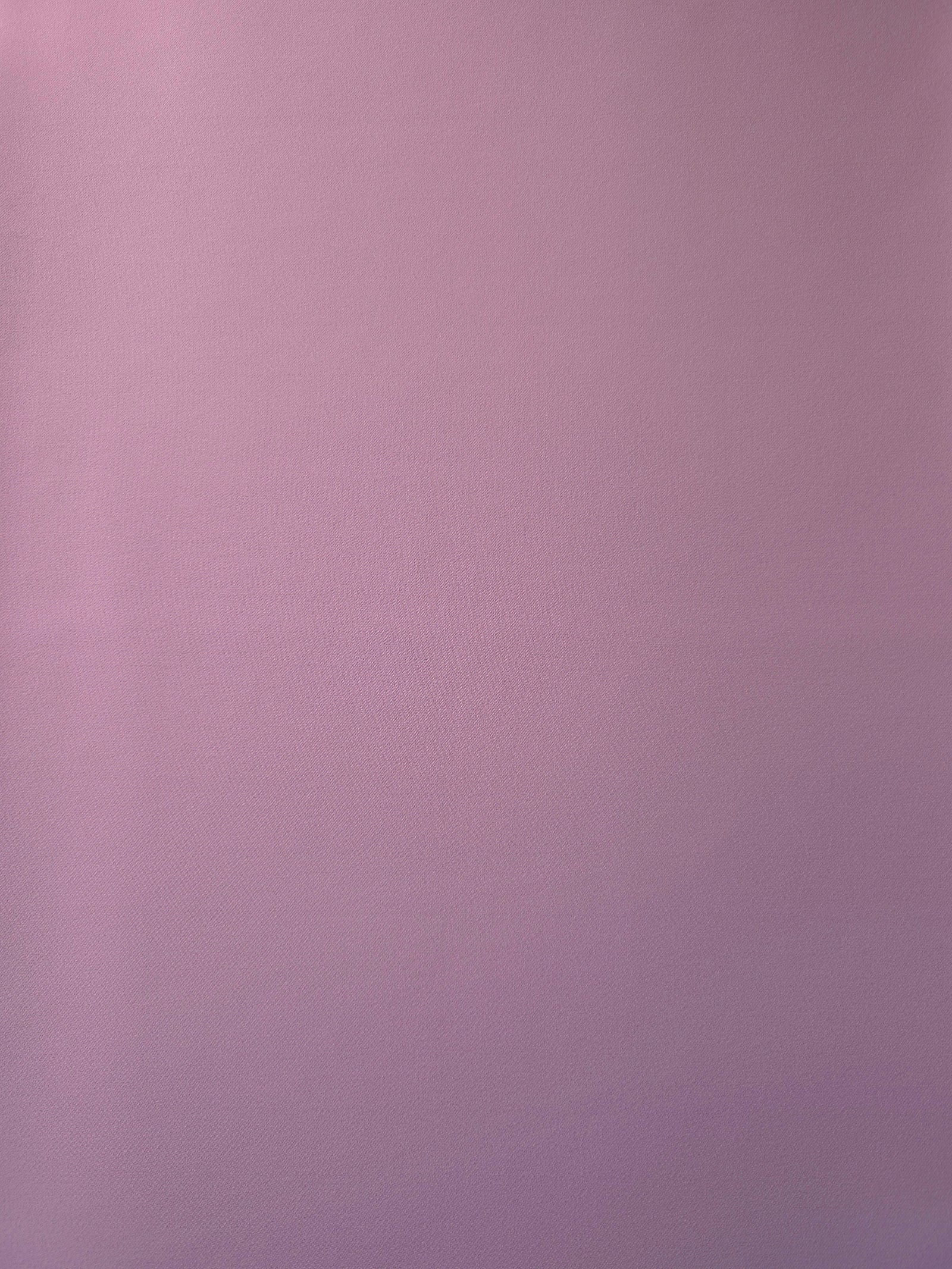 Blush Mauve Korean crepe fabric shown flat, 205 GSM opaque polyester with a smooth surface and silky-soft hand