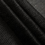 Layered Charcoal Silver Sheer Circle Shimmer Stretch Tulle Fabric showing overlapping circles, luminous depth and airy transparency