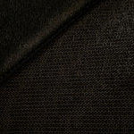 Front and back of Olive Gold Sheer Circle Shimmer Stretch Tulle Fabric showing transparent knit structure, circle motif and stretch