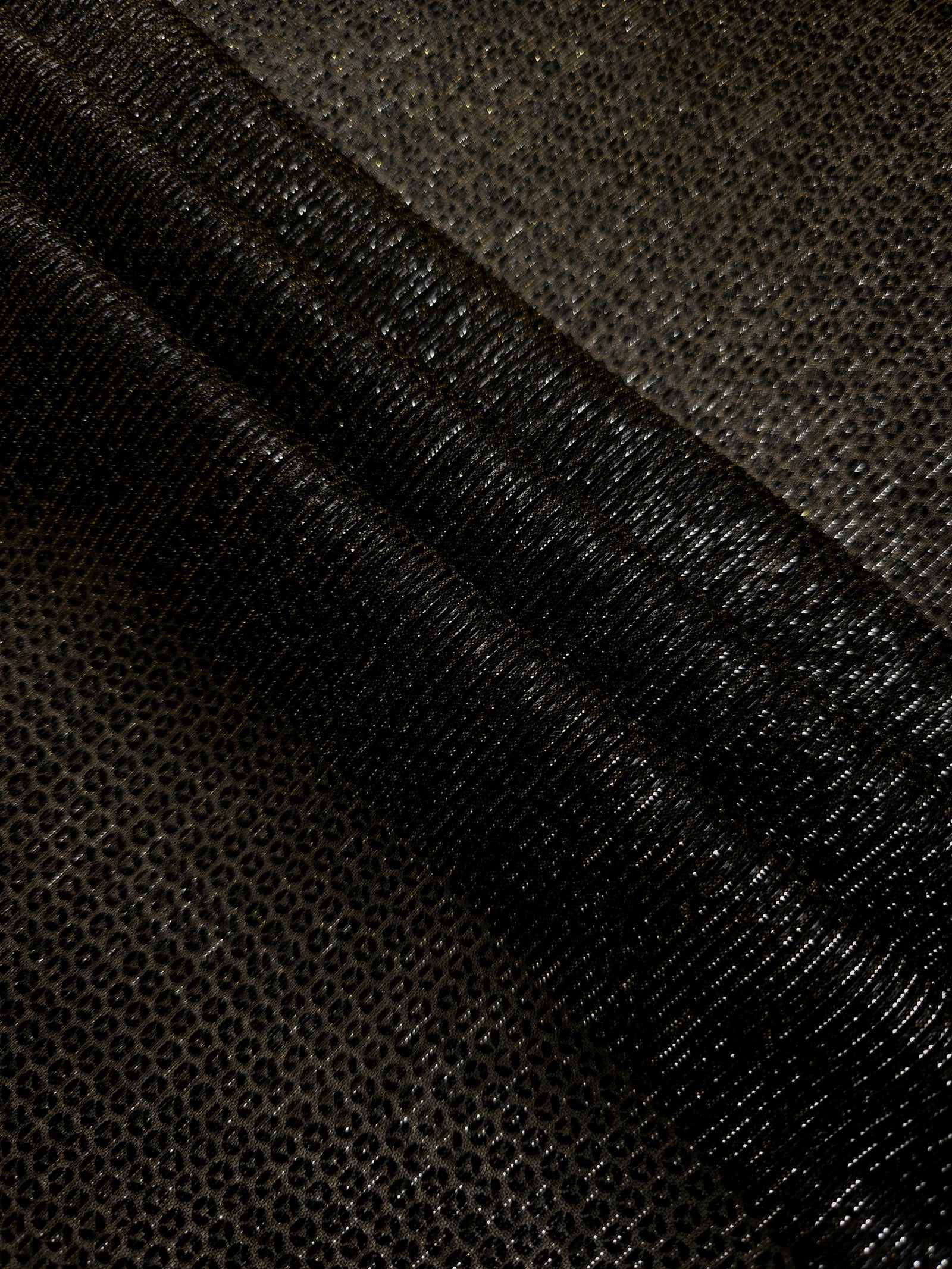 Layered Olive Gold Sheer Circle Shimmer Stretch Tulle Fabric showing overlapping circles, luminous depth and airy transparency