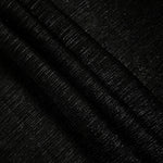 Layered Charcoal Black Sheer Metallic Shimmer Stretch Tulle Fabric showing shimmering depth, soft transparency and airy flexible folds for eveningwear, overlays, costumes and stagewear