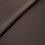 Soft-fold view of Dark Cocoa Taupe Korean polyester crepe showing fluid drape for blouses, skirts and dresses